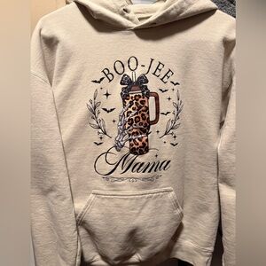 Cream Boo-Jee Mama Hoodie